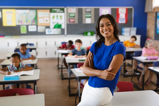 Teacher with Classroom